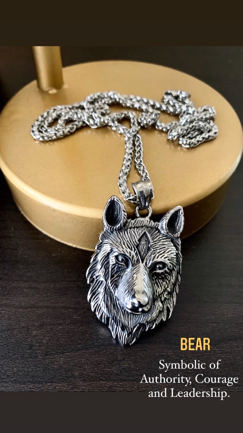 Gray Wolf Necklace